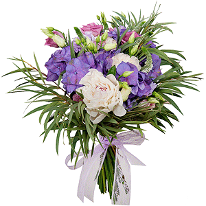 Bride's bouquet "Flower veil" with delivery Kemerovo