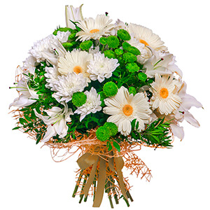 White Bouquet with delivery Kemerovo