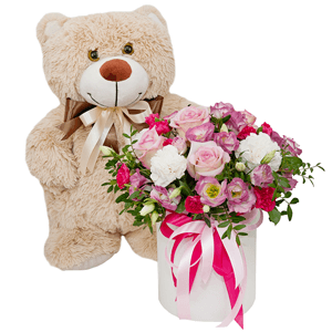 Darling with teddy bear with delivery Kemerovo