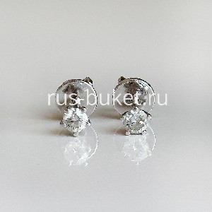 Stud Earrings With 0.4 Carat Diamonds with delivery Kemerovo