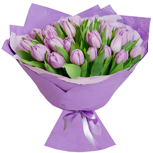 Lilac tulips with delivery Kemerovo