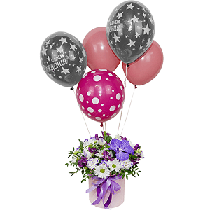 Air castle with balloons with delivery Kemerovo