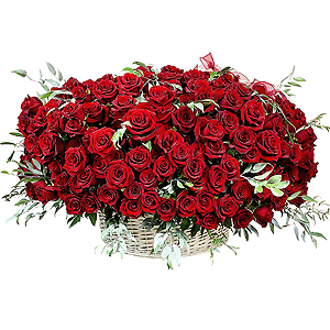 Basket of 501 red roses with delivery Kemerovo