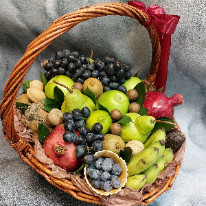 Fruit Basket "Fresh Garden" with Nuts and Coconut with delivery Kemerovo