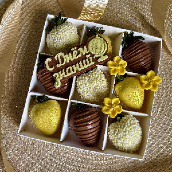 Back to School Chocolate-Covered Strawberries Gift Set