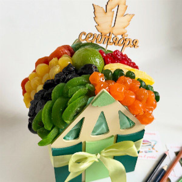 Pencil Planter with Dried Fruits